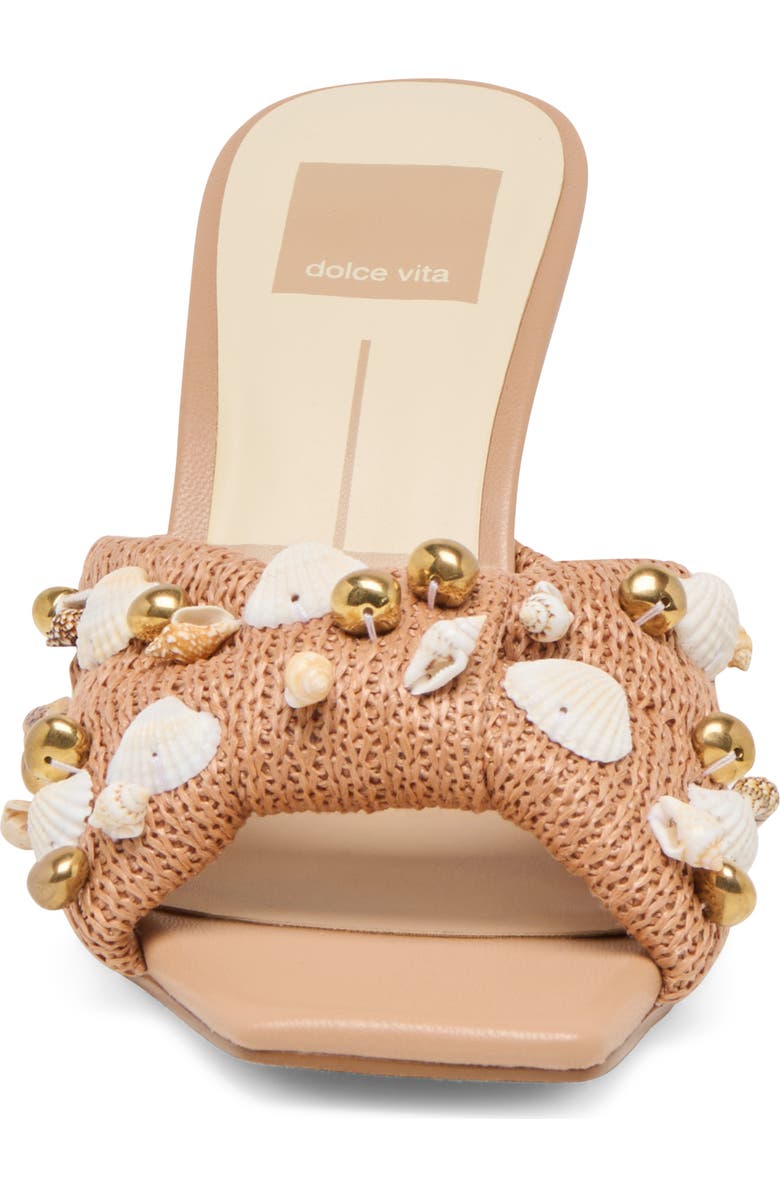 Dolce Vita Tylah Sandal, Alternate, color, Toffee Beaded Raffia