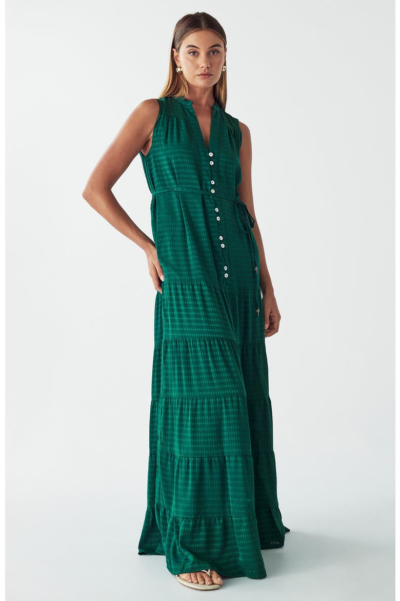 Nomie Maxi Dress, Alternate, color, Emerald
