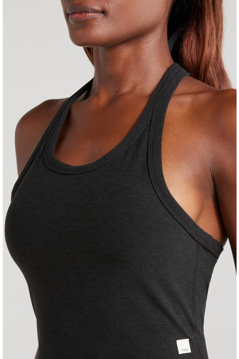 Elevation Racerback Crop Tank, Alternate, color, BLACK HEATHER