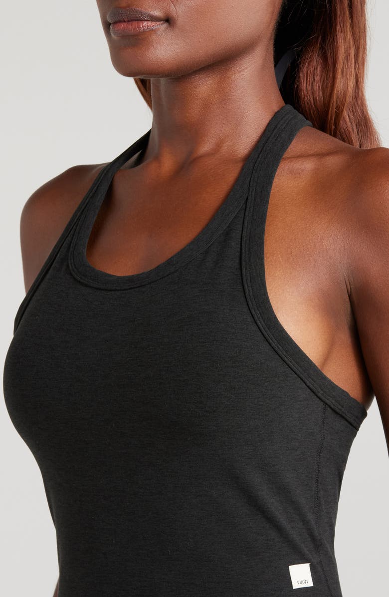 Vuori Elevation Racerback Crop Tank, Alternate, color, Black Heather
