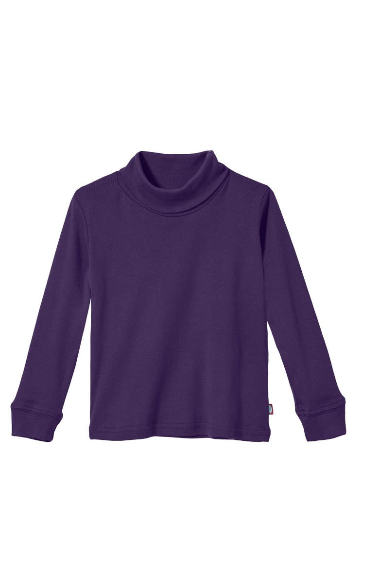 CITY THREADS Boys and Girls Soft Cotton Turtleneck, Alternate, color, Purple