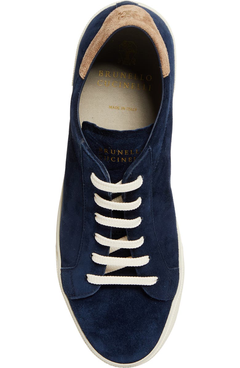 Brunello Cucinelli Vulky Low Top Sneaker, Alternate, color, Cqe72 Deep Blue