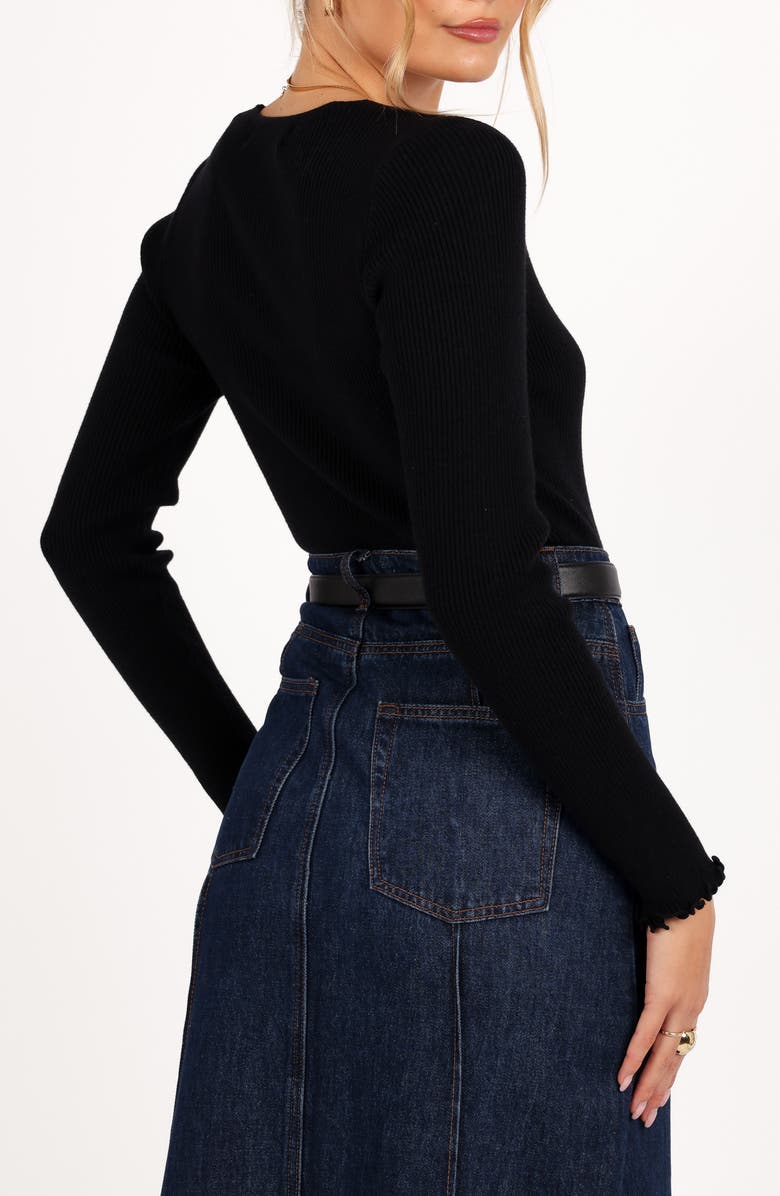 Petal & Pup Kirsten Rib Top, Alternate, color, Black