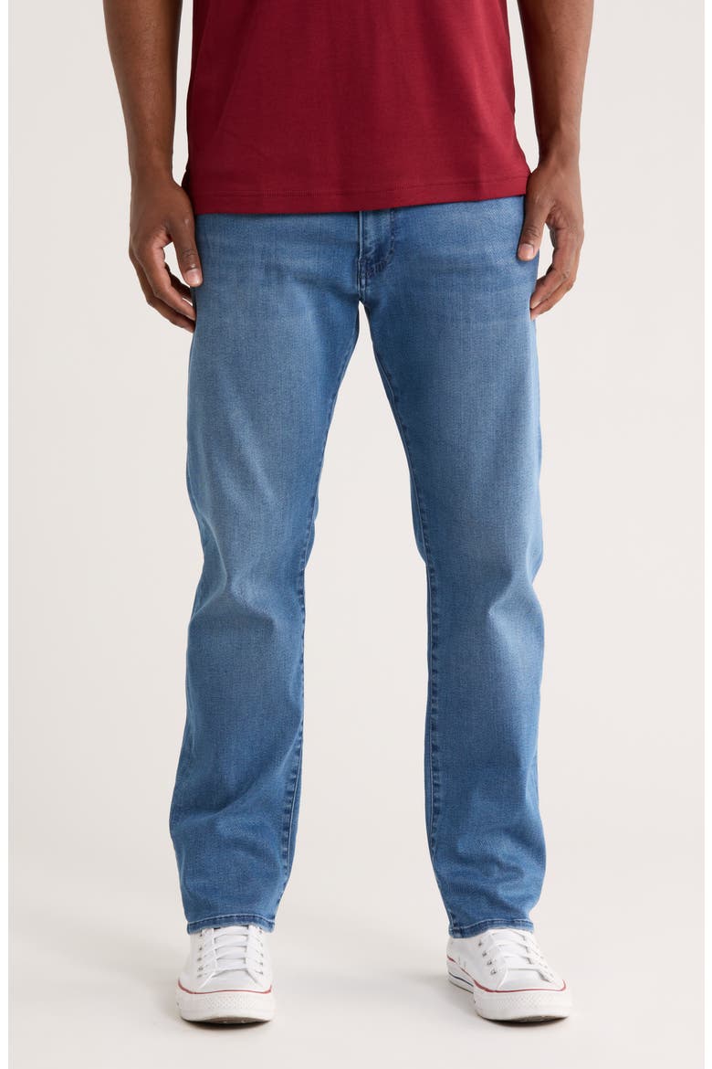 Marcus Slim Straight Leg Jeans, Main, color, DARK BRUSHED