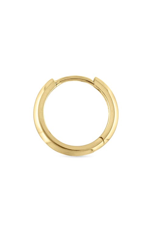 Maria Tash Faceted Metal Vertex Single Hoop Earring In Yellow Gold
