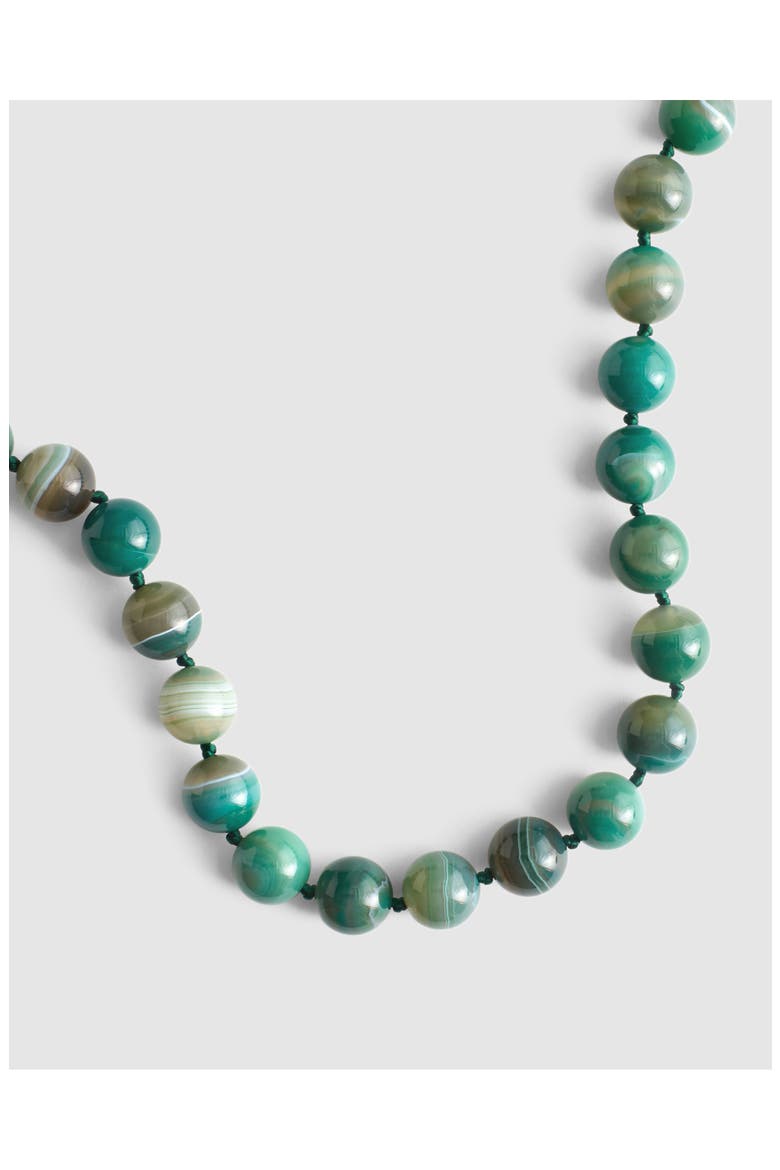 Semiprecious Stone Oversize Beaded Choker Necklace, Alternate, color, ALPINE