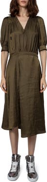 Zadig & Voltaire Ralia Satin Midi Dress