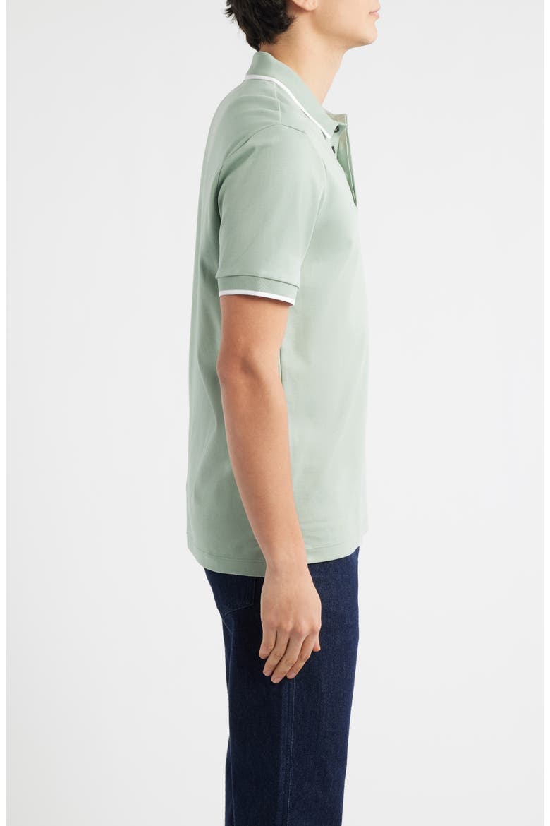 Parlay Tipped Cotton Polo, Alternate, color, OPEN GREEN