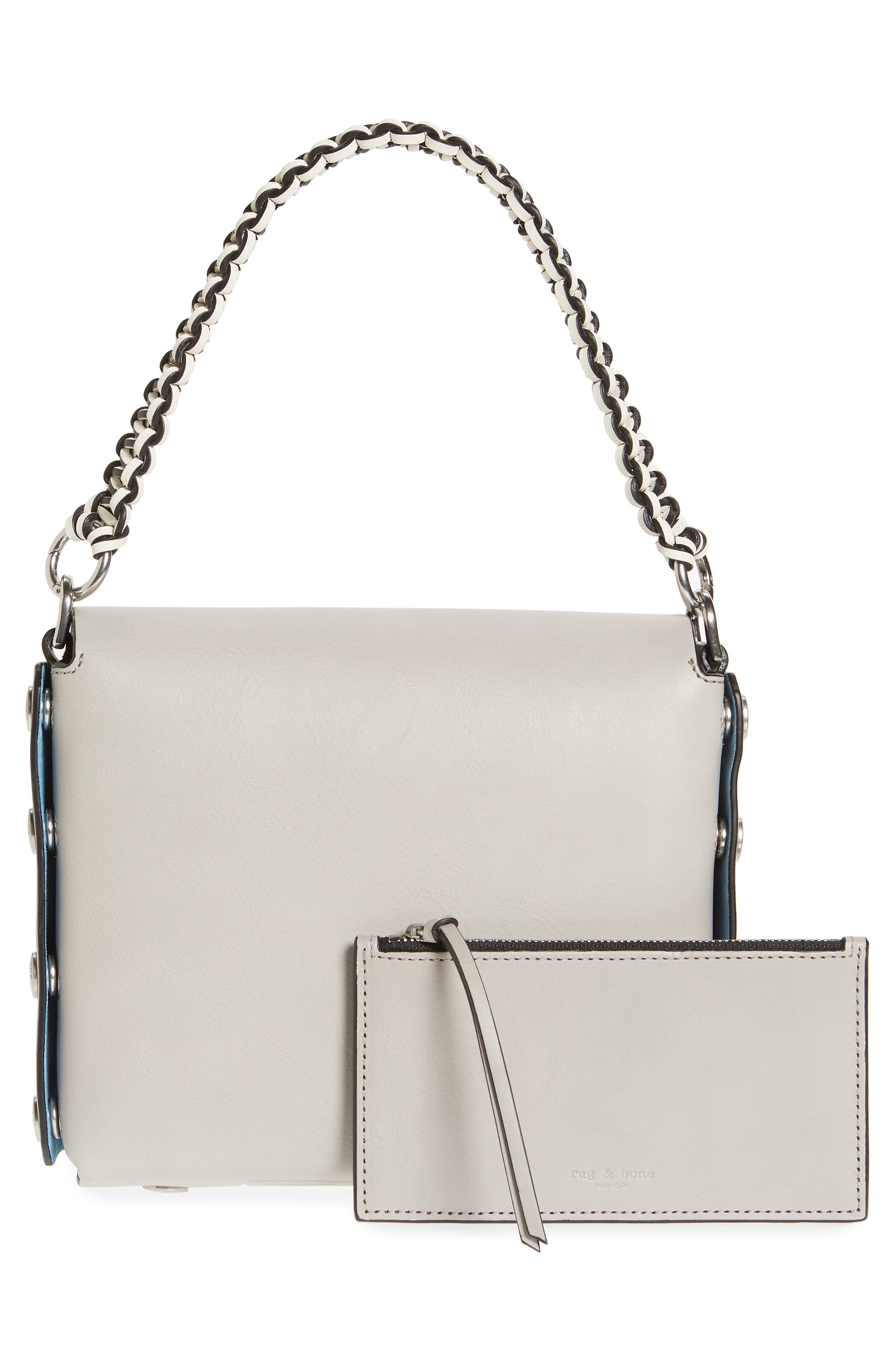 Atlas Concept Leather Shoulder Bag, Alternate, color, CEMENTO