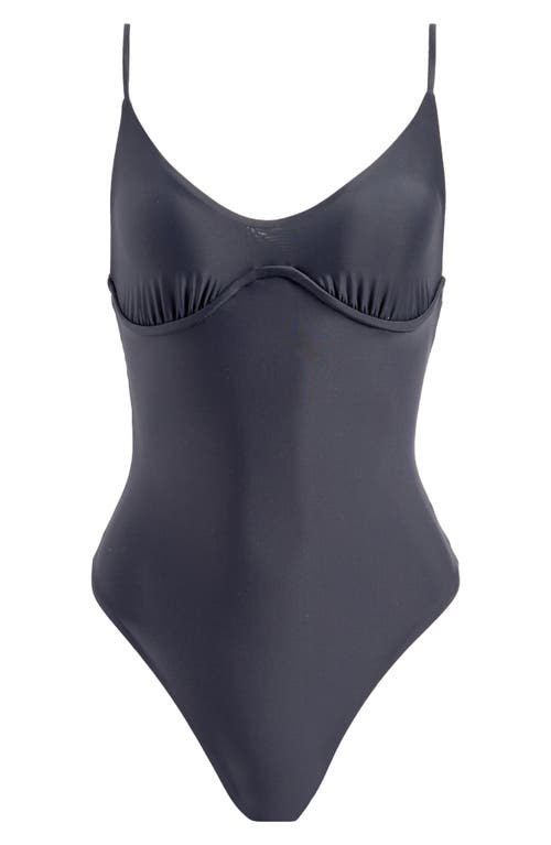 Maaji Blackjack Celine Underwire One-piece Swimsuit In Black