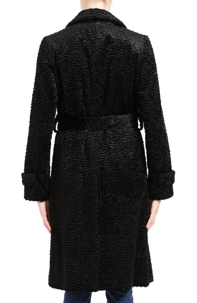 Theory Faux Fur Coat, Alternate, color, 