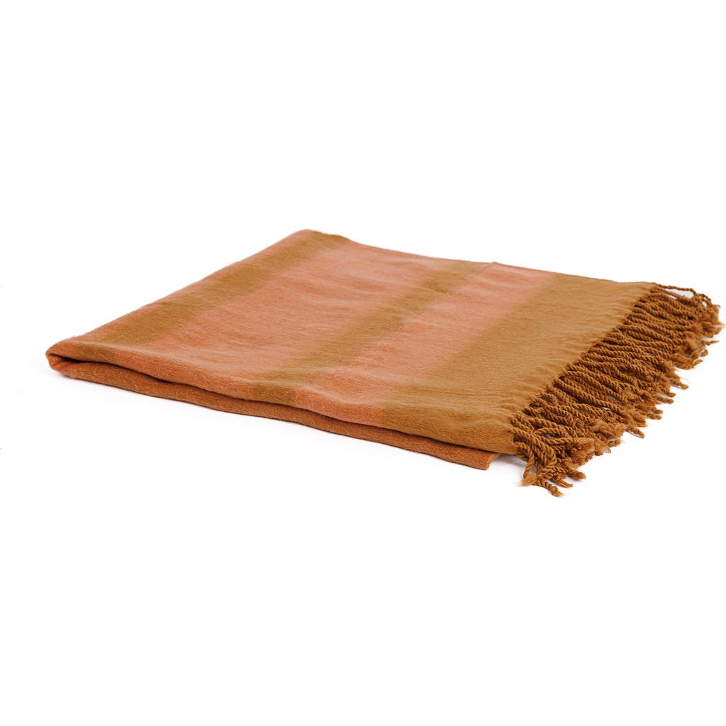 Purple Nest Design Kallpa Collection Blanket In Brown