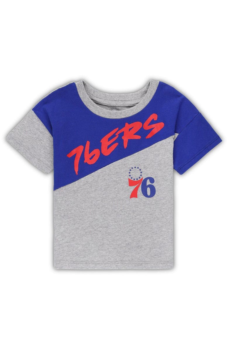 Outerstuff Toddler Royal/Gray Philadelphia 76ers Super Star T-Shirt & Shorts Set, Alternate, color, Royal