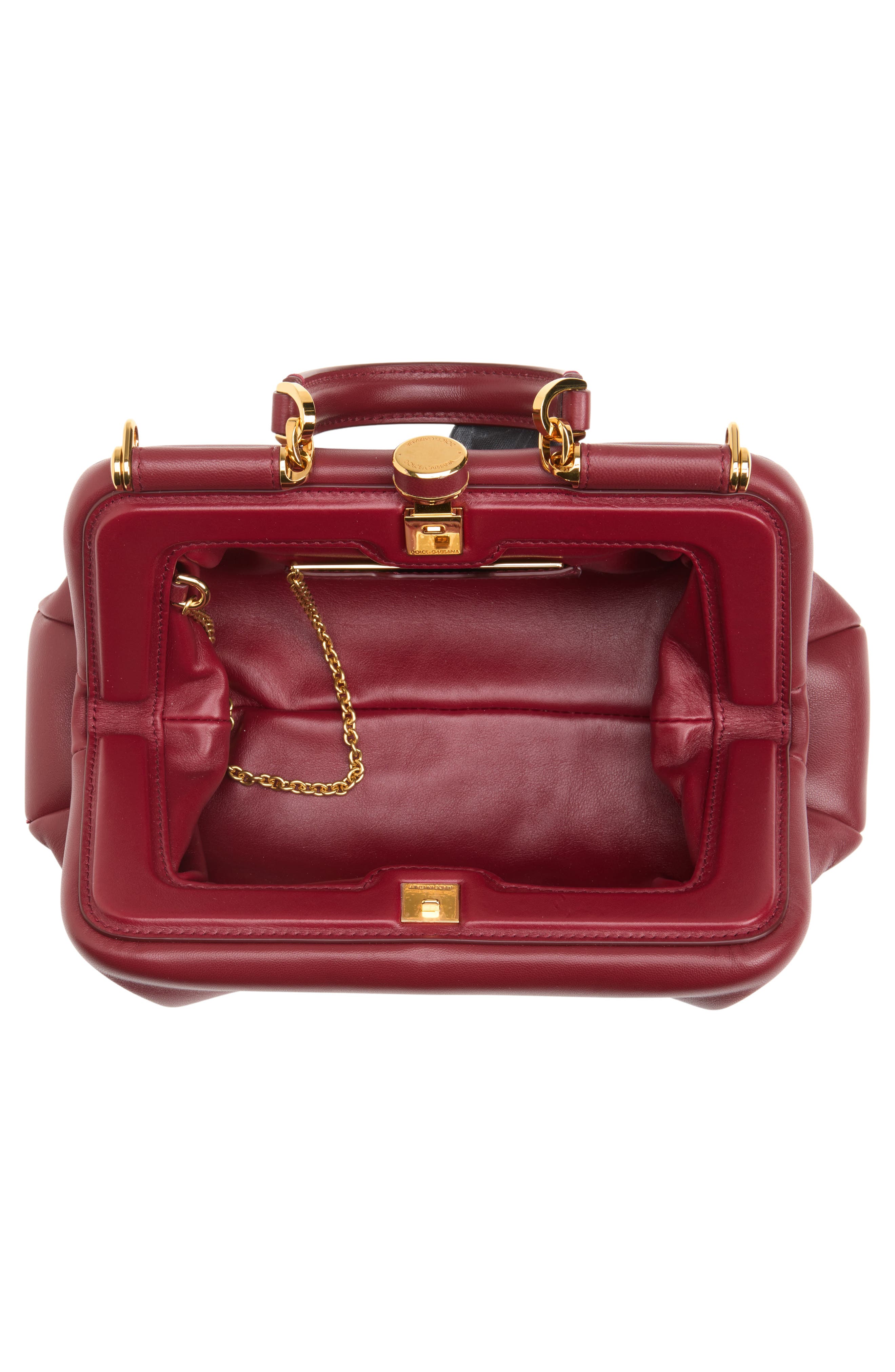 Nappa Leather Handbag, Alternate, color, TONO VINO
