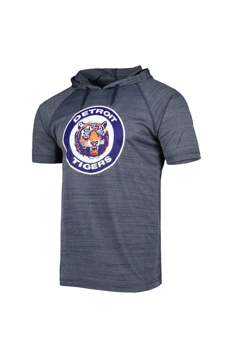 STITCHES Men's Stitches Navy Detroit Tigers Space-Dye Raglan Hoodie T-Shirt, Alternate, color, 