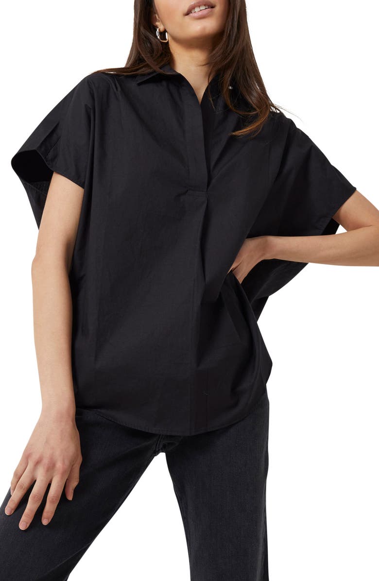 French Connection Cele Rhodes Cotton Blouse, Main, color, 