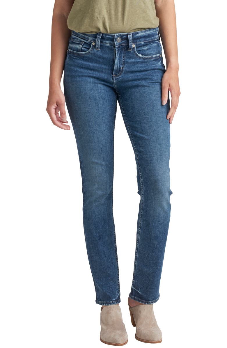 Silver Jeans Co. Suki Straight Leg Jeans, Main, color, 