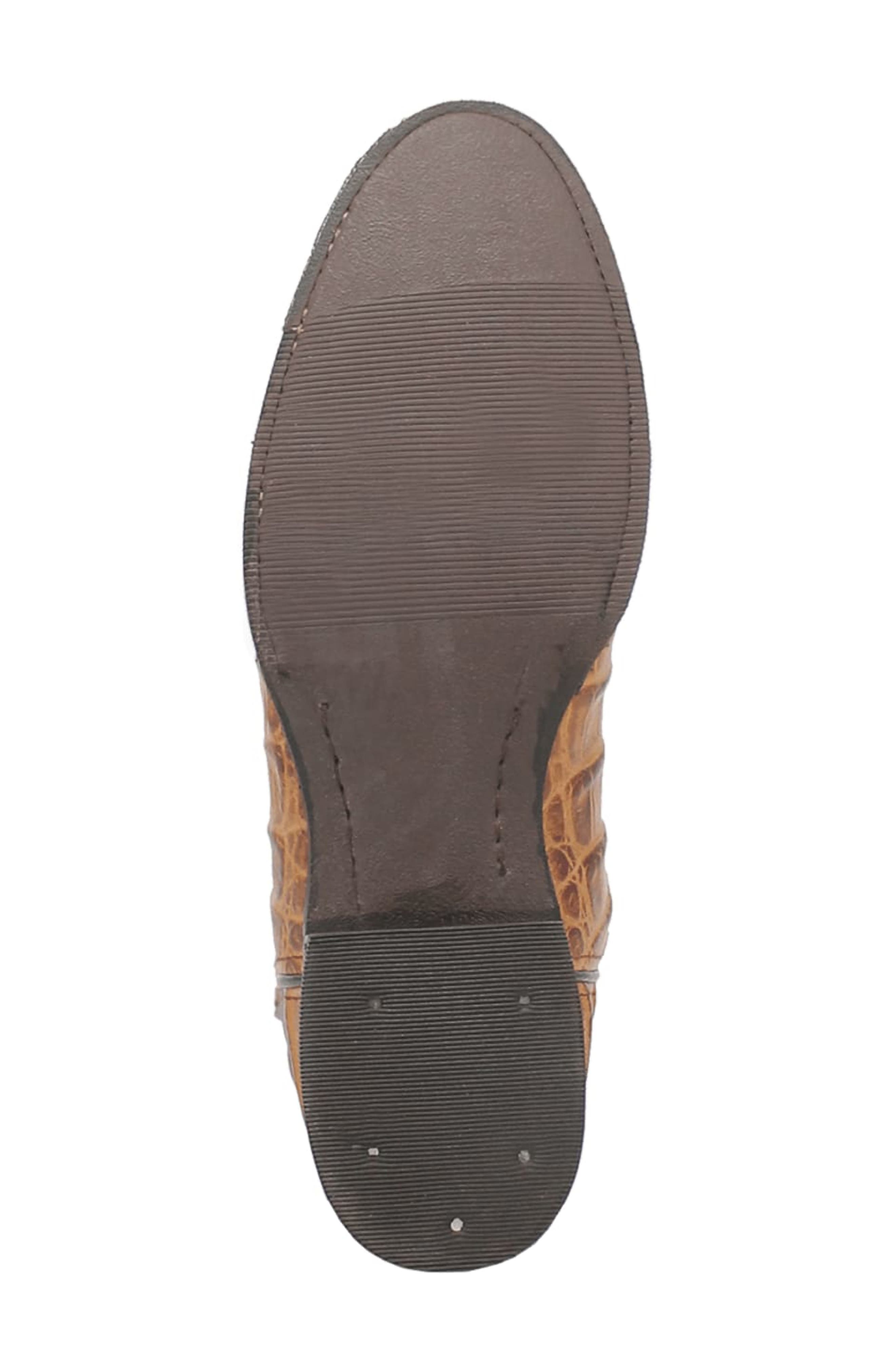 Trail Boss Alligator Embossed Cowboy Boot, Alternate, color, TAN