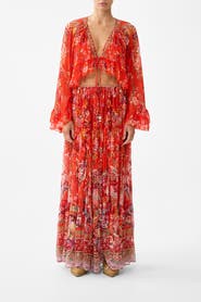 Camilla Tiered Skirt With Ruffle Detail