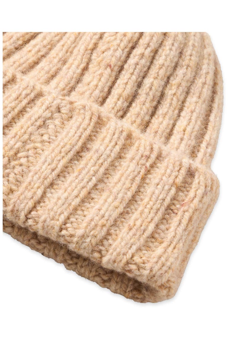 Shetland Wool Beanie, Alternate, color, Beige
