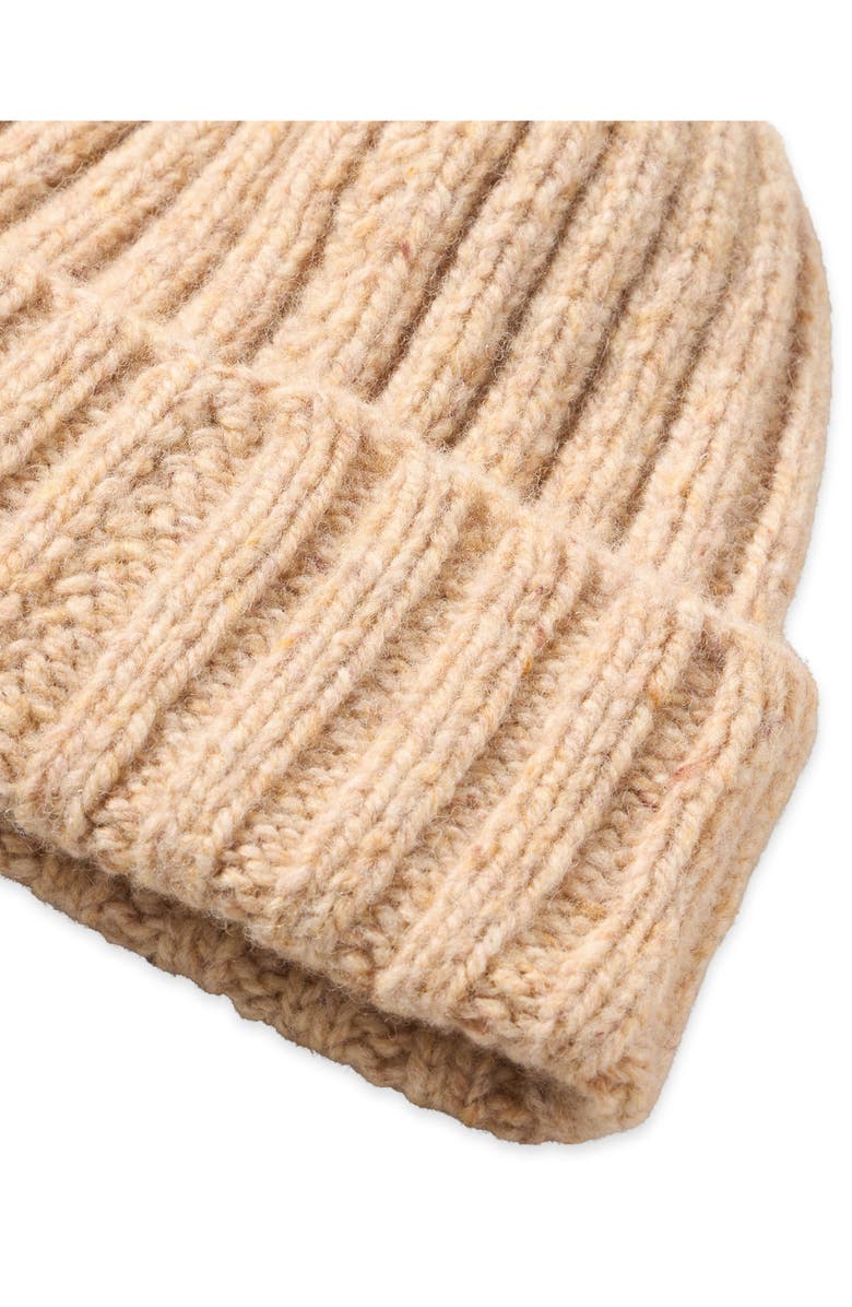 Fortela Shetland Wool Beanie, Alternate, color, Beige