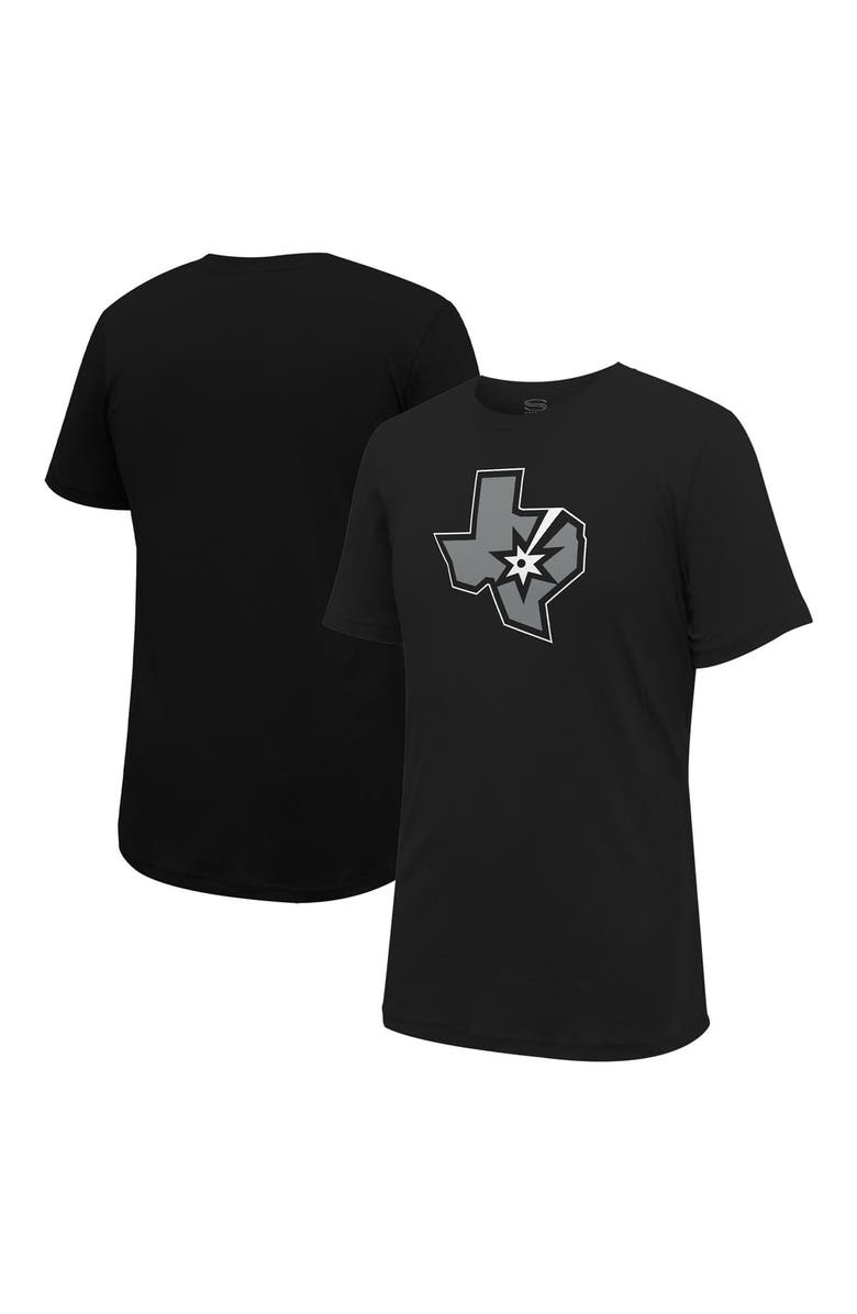 Stadium Essentials Unisex Stadium Essentials Black San Antonio Spurs Primary Logo T-Shirt, Main, color, 