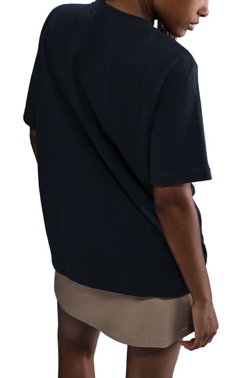 Nike Essential Cotton Graphic Print T-shirt In Black