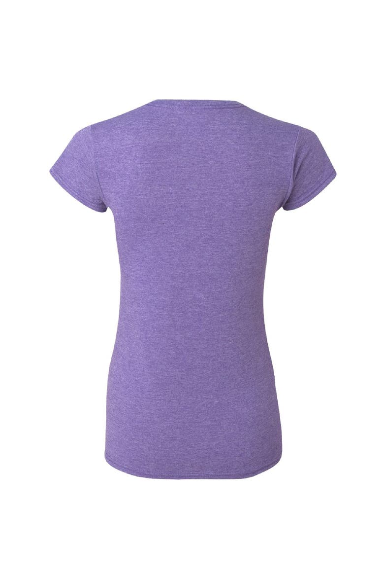 Women's Checkered Flag Heathered Purple Daytona 500 Retro T-Shirt, Alternate, color, Heather Purple