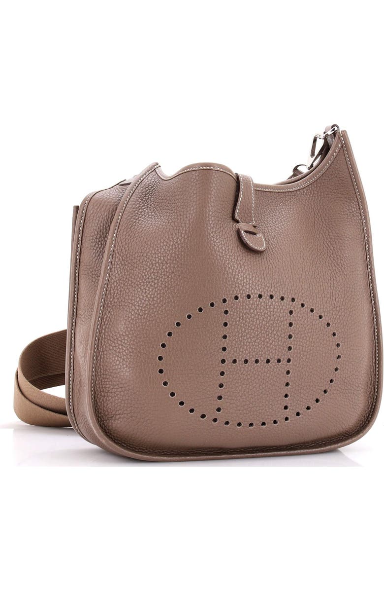 Pre-Owned Hermes Evelyne Bag Gen III Clemence PM, Alternate, color, Etoupe