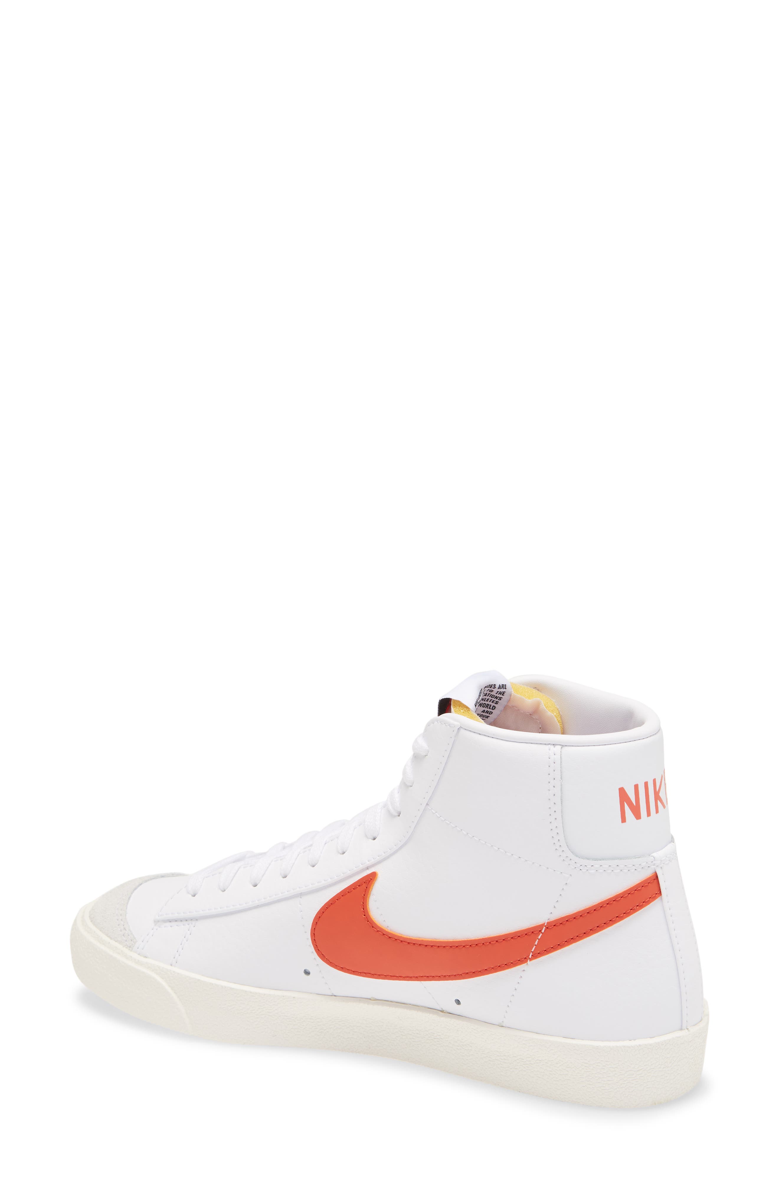 Blazer Mid '77 Vintage Sneaker, Alternate, color, WHITE/MANTRA ORANGE-SAIL