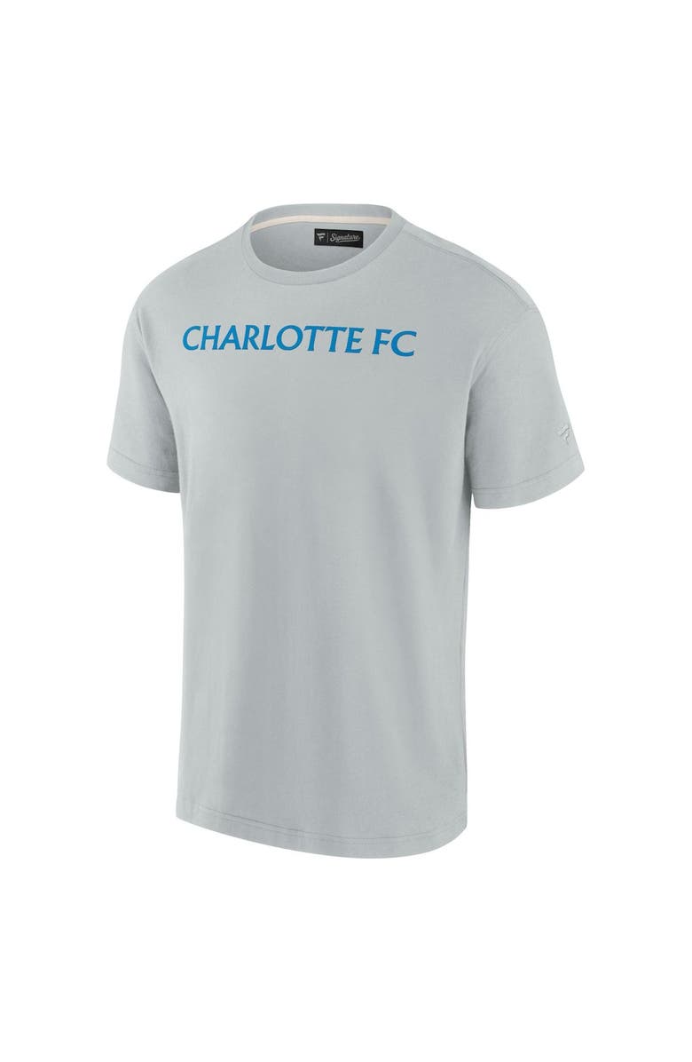 Fanatics Signature Unisex Fanatics Signature Gray Charlotte FC Elements Super Soft Short Sleeve T-Shirt, Alternate, color, Gray