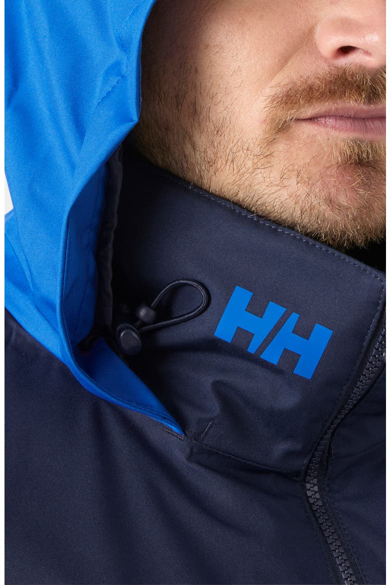 Crew 2.0 Hooded Waterproof Midlayer Sailing Jacket, Alternate, color, COBALT 2.0