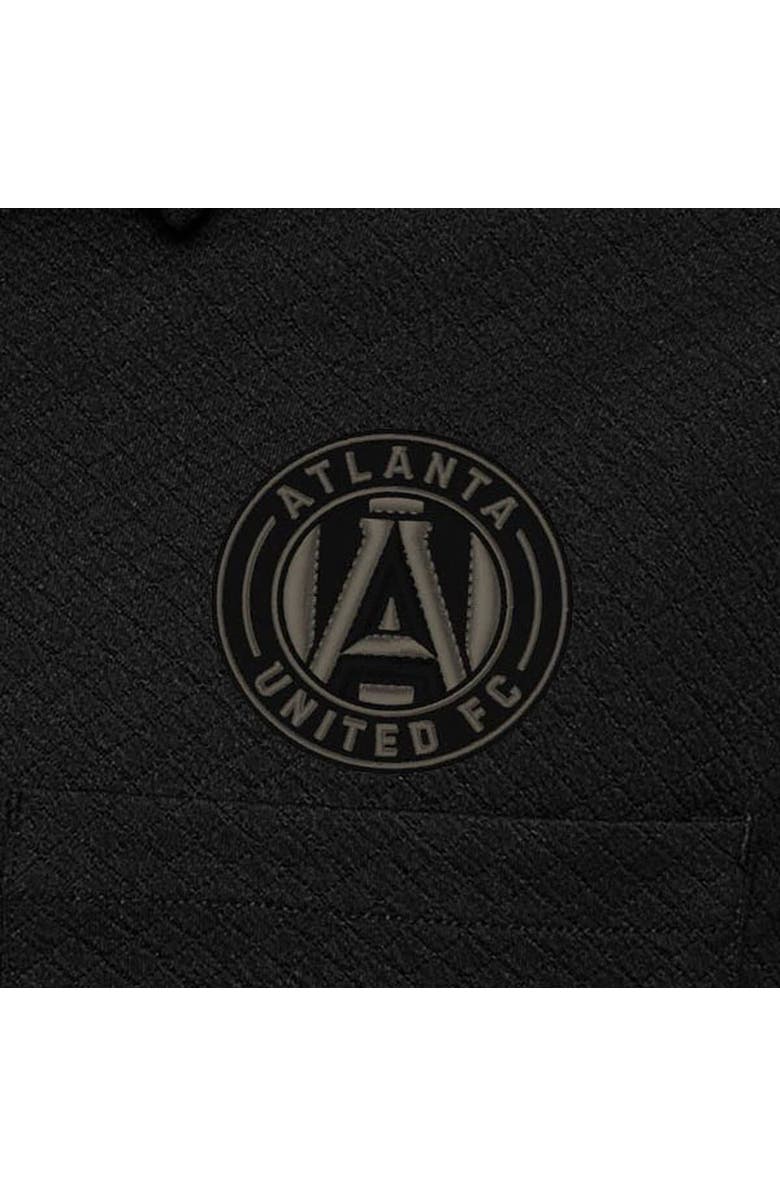 ANTIGUA Men's Antigua Black Atlanta United FC Streamer Diamond Button-Up Shacket, Alternate, color, Black