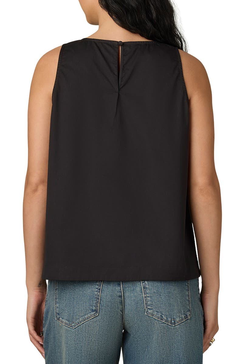 Wit & Wisdom Die Cut Embroidered Sleeveless Top, Alternate, color, Black