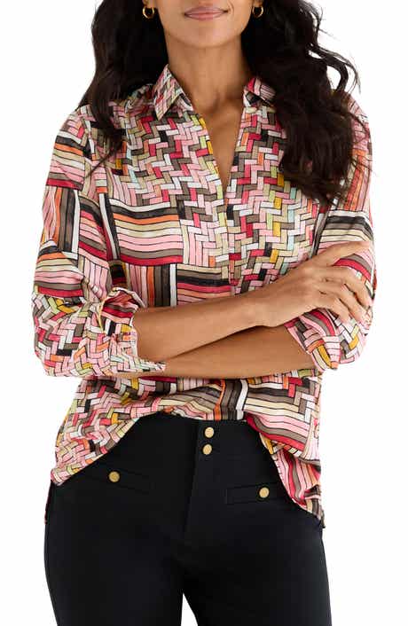 Colorweave Button-Front Shirt