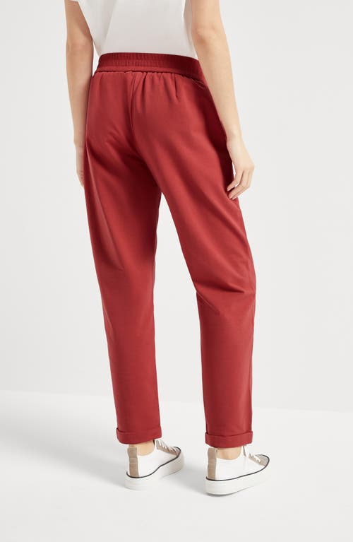 Brunello Cucinelli Track Trousers In Red