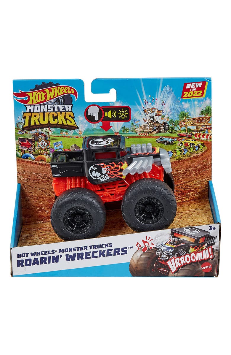 Mattel Hot Wheels<sup>®</sup> Monster Trucks Roarin' Wreckers Bone Shaker Truck, Main, color,