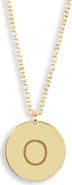 MESHMERISE Initial Disc Pendant Necklace