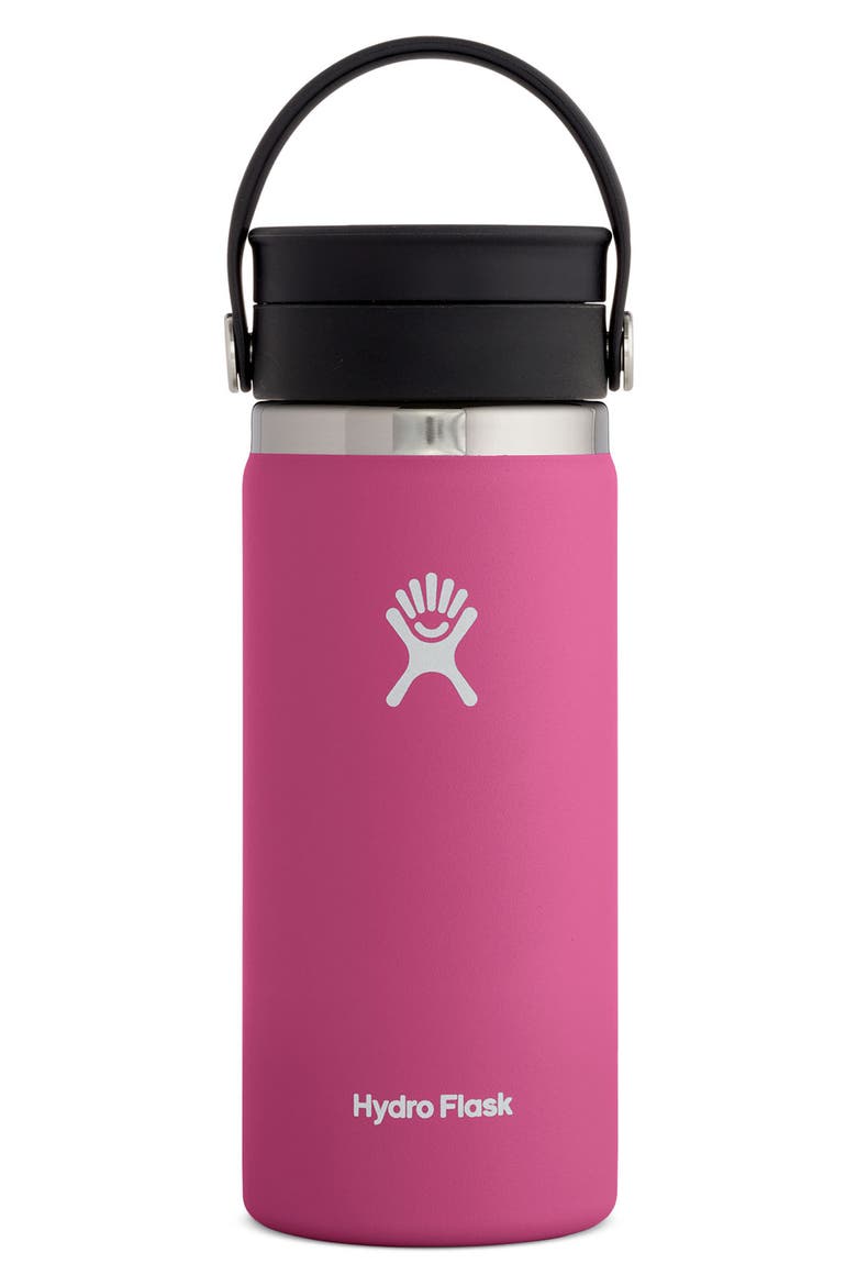 16oz. Wide Flex Sip Lid Flask, Main, color, CARNATION