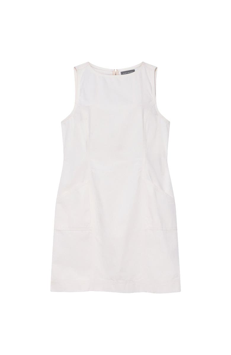 MINT VELVET Denim Mini Dress, Alternate, color, White