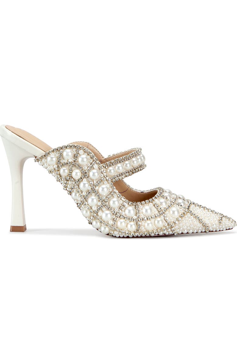 AZALEA WANG Enya Embellished Pointed Toe Mule, Alternate, color,