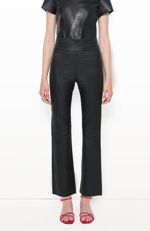 Reagan Stretch Leather Leggings