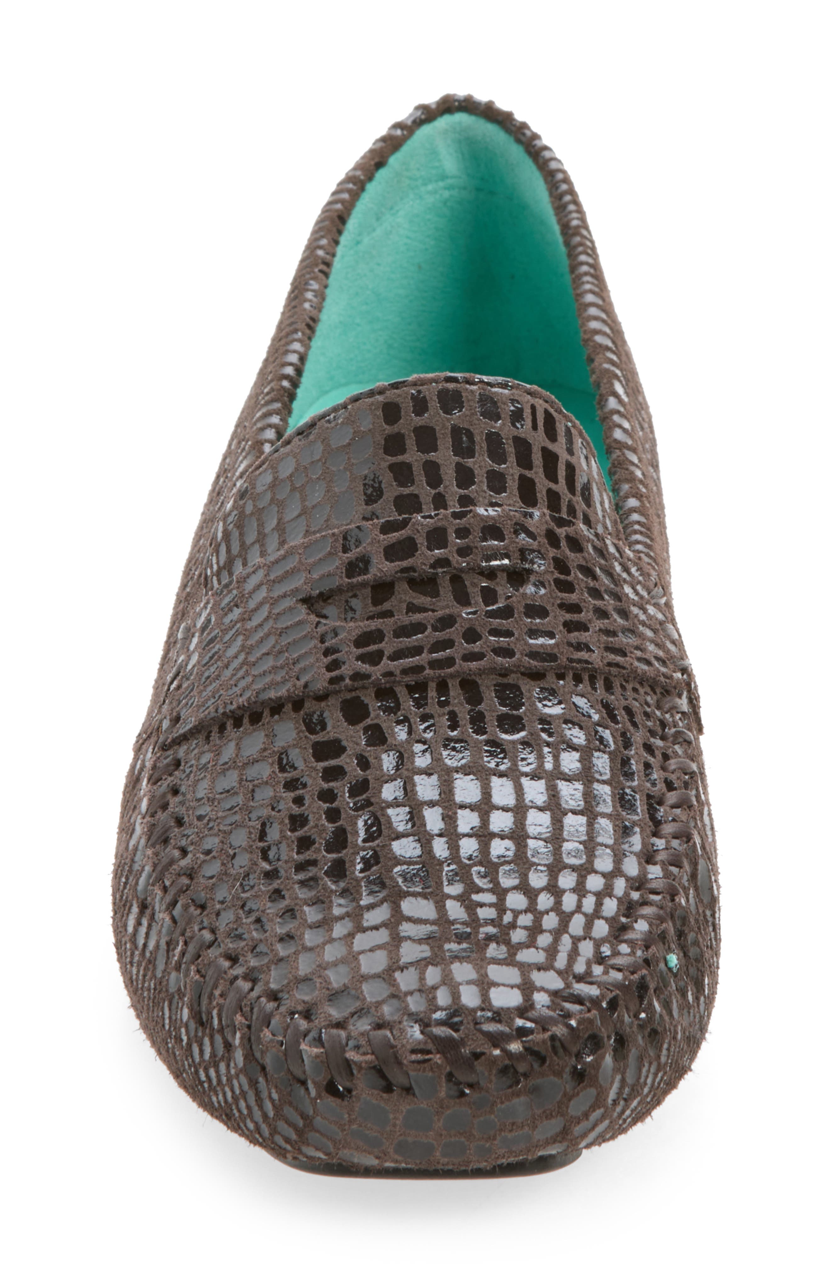 Anna Croc Embossed Loafer, Alternate, color, TMORO CROCO PATENT