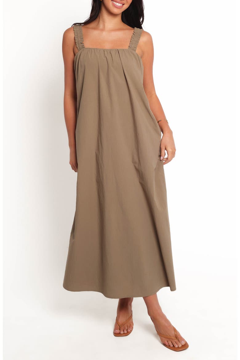 Alessandra Cotton Maxi Dress, Main, color, OLIVE