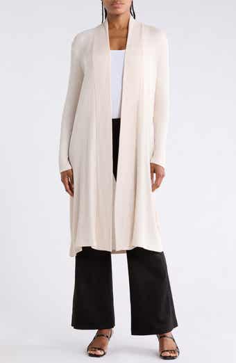 Ribbed Longline Cardigan