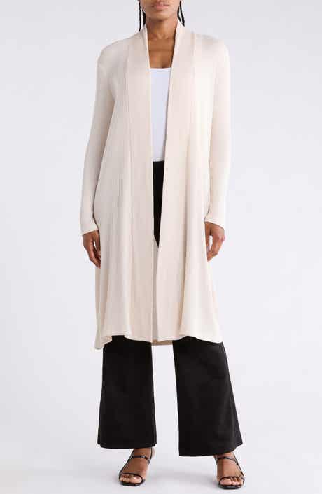 Ribbed Longline Cardigan