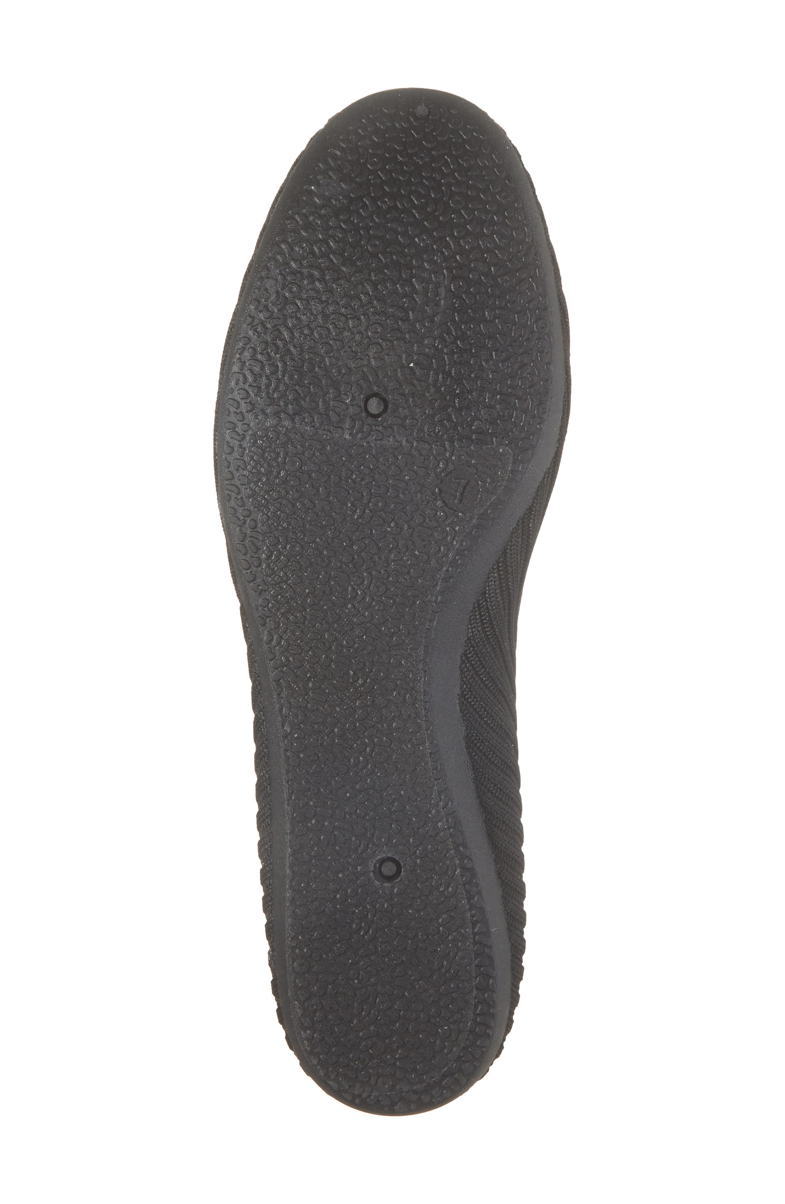 GLORIA VANDERBILT Jasmine Ribbed Knit Flat, Alternate, color, Black