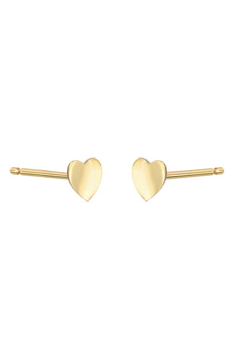 Small Heart Stud Earrings