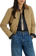 Lauren Ralph Lauren Twill Collar Quilted Jacket