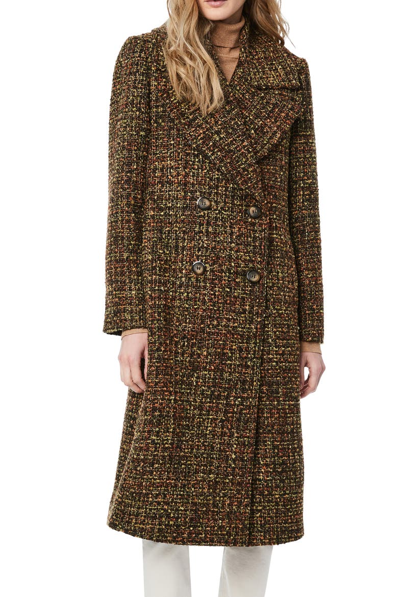 Longline Tweed Coat, Main, color, MULTI